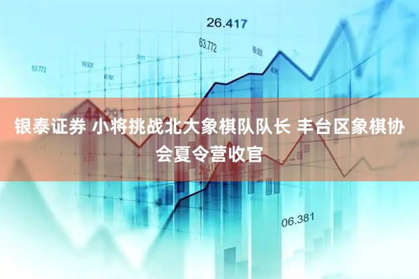 银泰证券 小将挑战北大象棋队队长 丰台区象棋协会夏令营收官