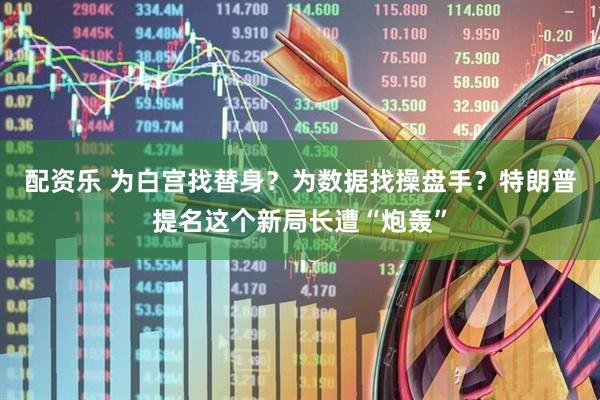 配资乐 为白宫找替身？为数据找操盘手？特朗普提名这个新局长遭“炮轰”