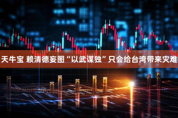 天牛宝 赖清德妄图“以武谋独”只会给台湾带来灾难
